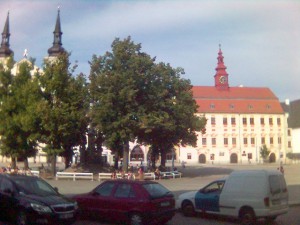 Jihlava Masarykovo náměstí, U morového sloupu 